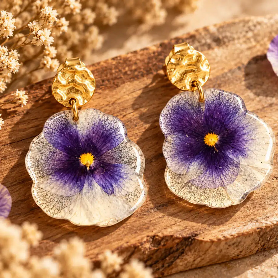 Pensamiento Violeta y Blanco