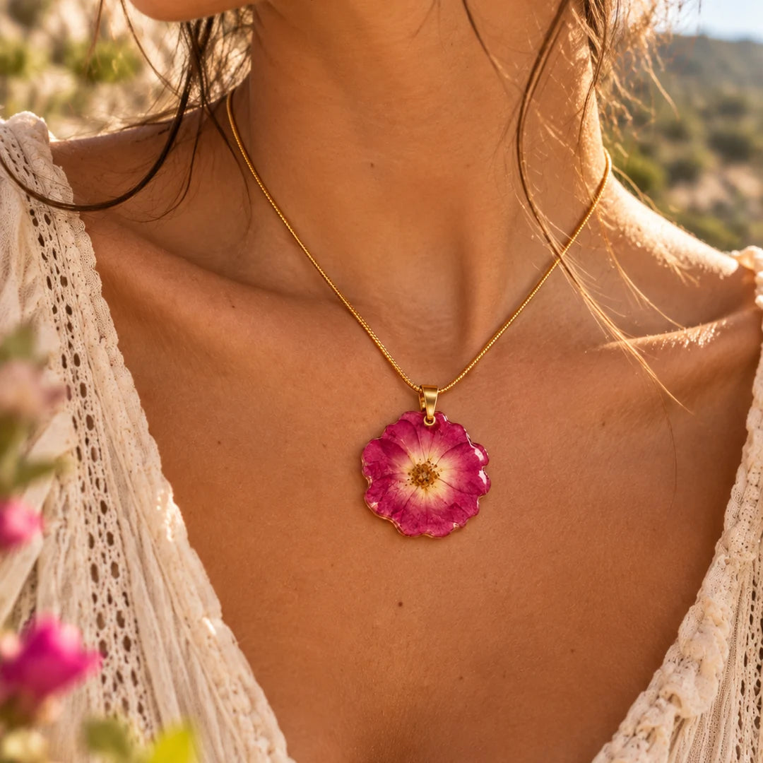 Flor de Encaje Fucsia