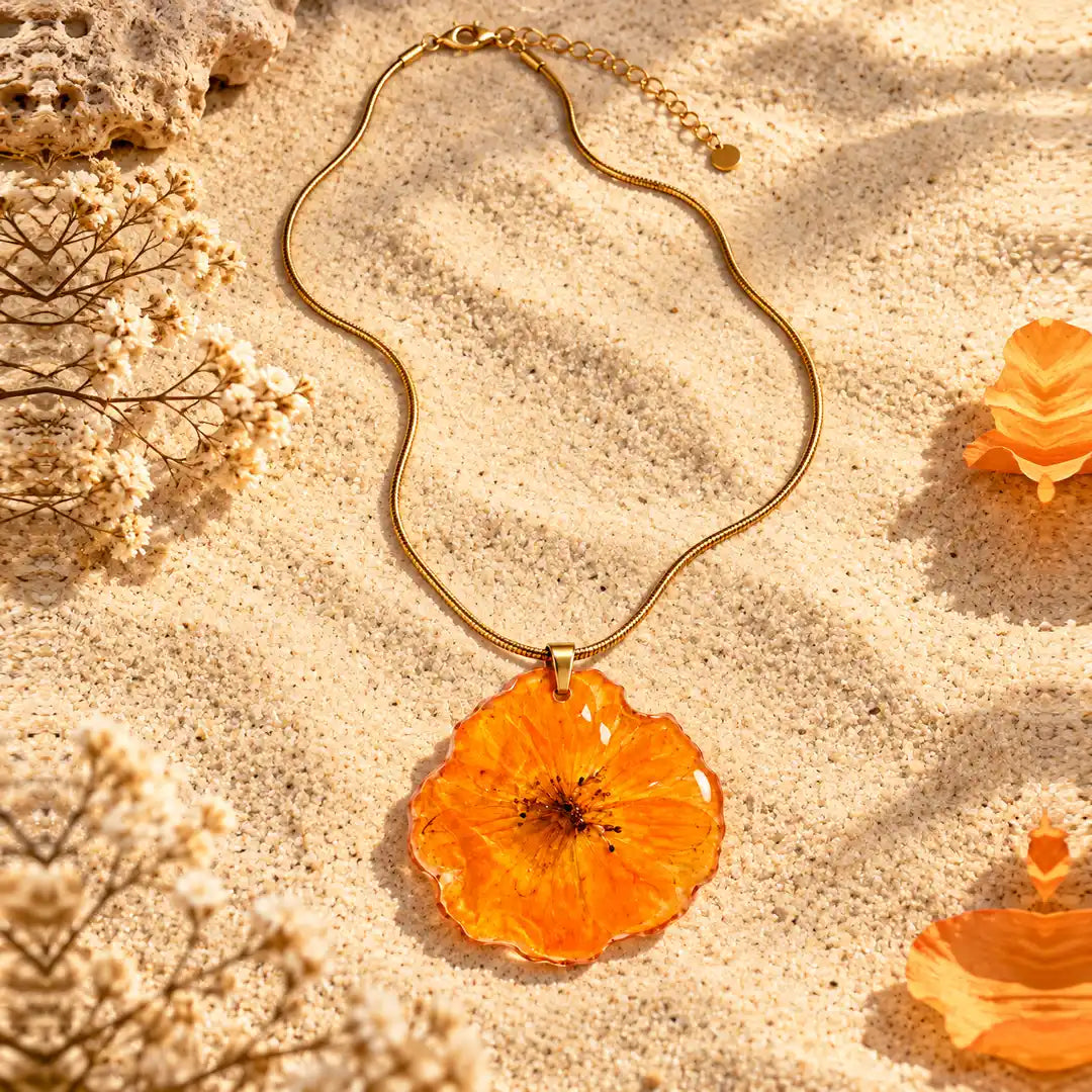 Flor de Encaje Mandarina