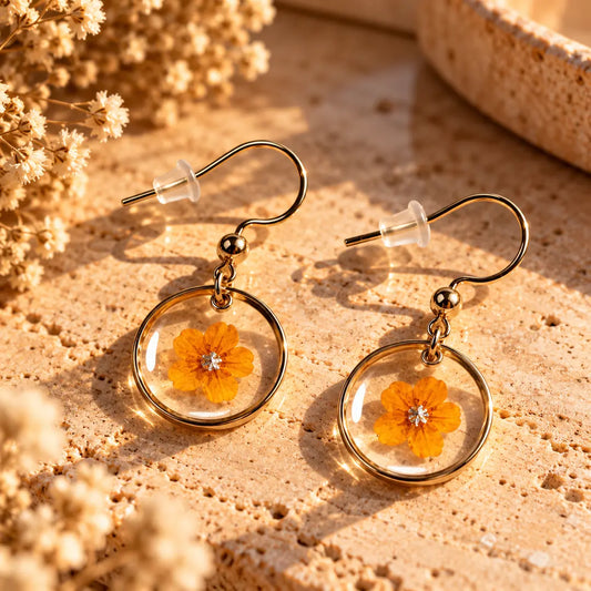 Flor Naranja Redonda